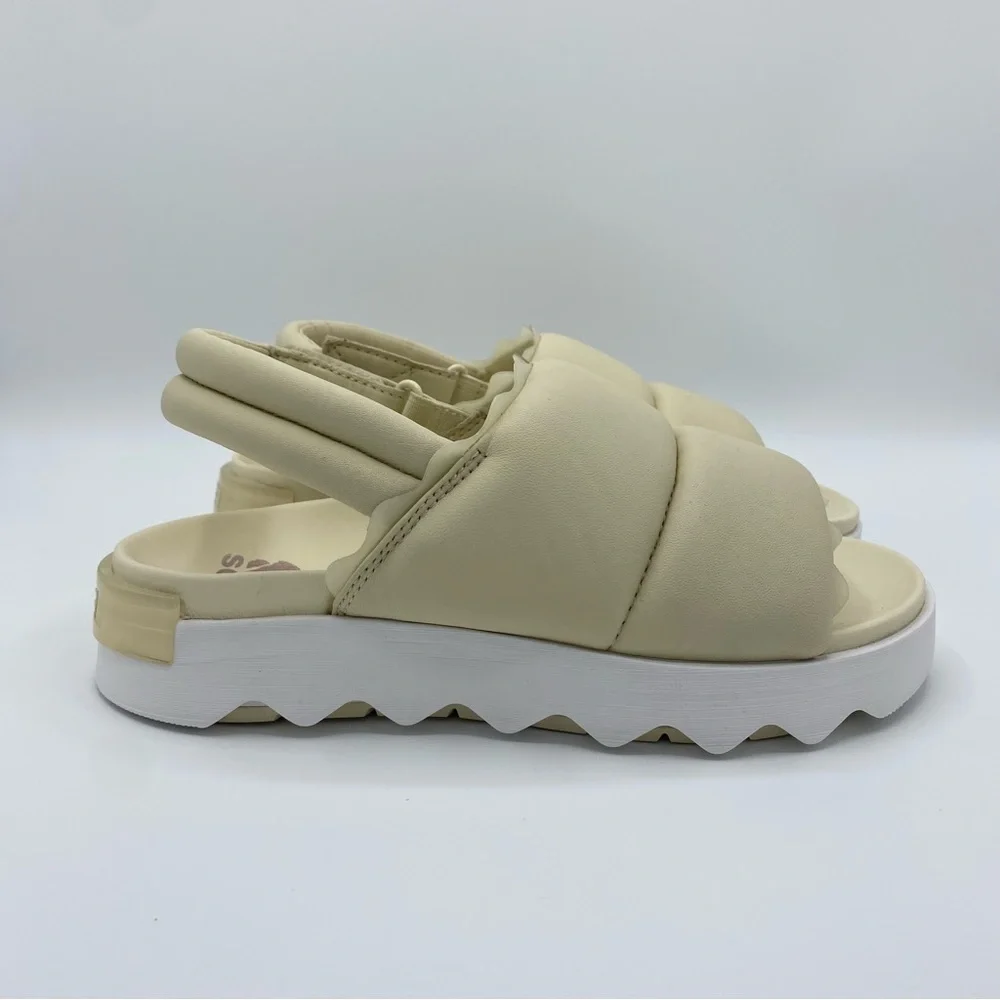 Sorel Honey White Sea Salt Viibe Slingback Sandals Size 7.5